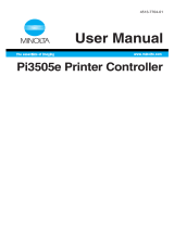Minolta Pi3505e User manual