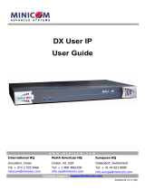 Minicom Advanced Systems Switch DX User IP User manual
