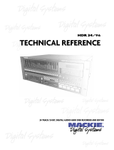 Mackie HDR 24/96 User manual