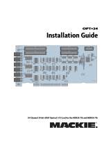 Mackie Network Card OPT-24 User manual