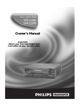 Magnavox Cassette Player VPA115BL User manual