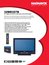 Magnavox 32MD357B User manual