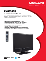 Magnavox Flat Panel Television 19MF339B User manual