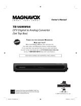 Magnavox TV Converter Box TB100MW9A User manual