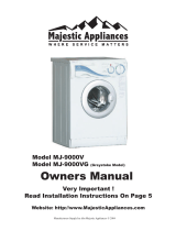 Majestic Appliances Washer MJ-9000V User manual