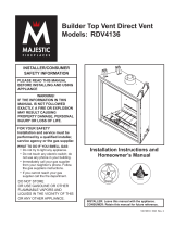 Majestic Appliances Indoor Fireplace RDV4136 User manual