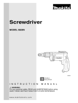 Makita Power Screwdriver 6826N User manual