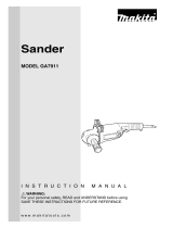 Makita Cordless Sander Sander User manual