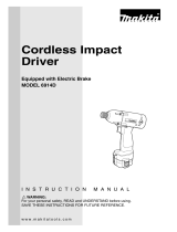 Makita Impact Driver 6914D User manual