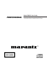 Marantz CD Player PMD351 User manual