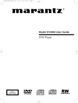 Marantz DVD Player DV4600 User manual