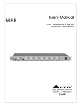 Alto Stereo Amplifier MP8 User manual