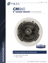 Niles Audio Speaker CM860 User manual
