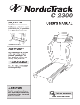 NordicTrack C 2300 NCTL12940 User manual