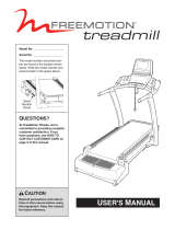 FreeMotion Treadmill User manual