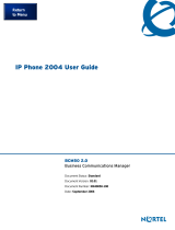 Nortel Networks BCM50 2.0 User manual