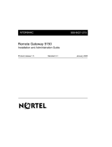 Nortel Networks Network Router 9150 User manual