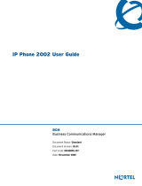 Nortel Networks Networks IP Phone 2002 User manual