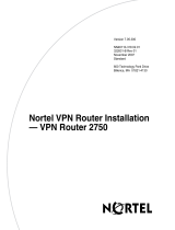 Nortel Networks Network Card 2750 User manual