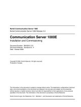 Nortel Networks 1000E User manual