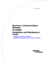 Nortel Networks Telephone BCM1000 User manual