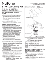 NuTone Fan 8210 Series User manual