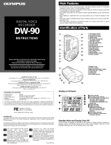 Olympus Microcassette Recorder DW-90 User manual