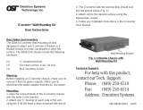 Omnitron Systems Technology iConverter Wall-Mounting Kit 8249-0 User manual