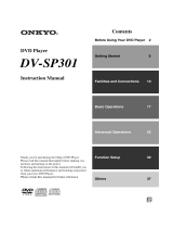 ONKYO DV-SP301 User manual