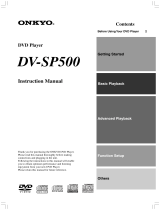 ONKYO DV-SP501 User manual