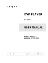 OPPO Digital DVD Player DV-980H User manual