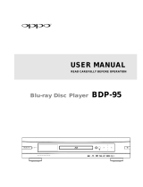OPPO Digital Blu-ray Player BDP-95 User manual