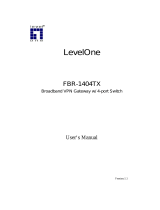LevelOne Switch FBR-1404TX User manual