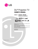 LG Electronics Projection Television 52SX4D User manual