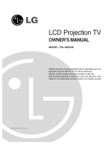 LG Electronics Projection Television RU-48SZ40 User manual