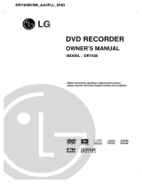 LG Electronics DVD Recorder DR7400 User manual