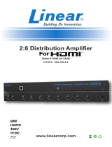 Linear Car Amplifier HDMI-DA-2X8M User manual