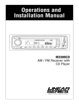 Linear Car Stereo System M3300CD User manual