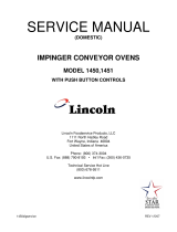 Lincoln Convection Oven 1451 User manual