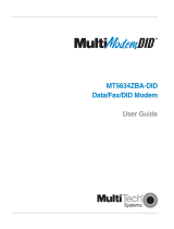 Multi-Tech Systems MT5634ZBA-DID User manual
