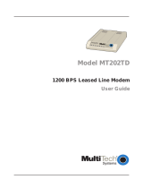 Multi-Tech Systems MT202TD User manual