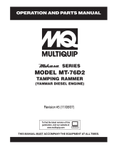 MULTIQUIP Drums MT-76D2 User manual
