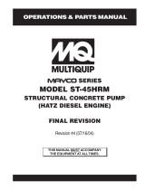 MQ Multiquip ST45HRM User manual