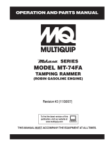 MULTIQUIP Chainsaw MT-74FA User manual