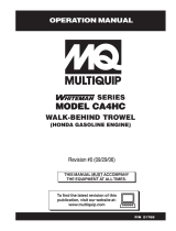 MULTIQUIP Lawn Mower CA4HC User manual