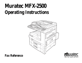 Muratec Fax Machine MFX-2500 User manual