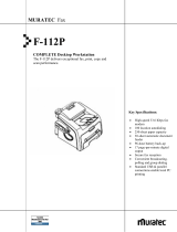 Muratec All in One Printer F-112P User manual