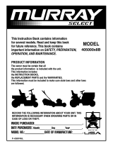 Murray Lawn Mower 405000x8B User manual