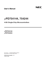 NEC PD754244 User manual