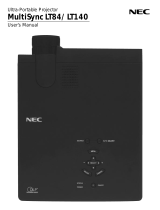 NEC Projector LT84/LT140 User manual